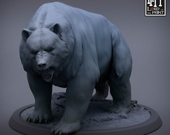 Wild Bear Companion V2 DnD Miniatures compatible with 28mm 32mm fantasy minis | 43278