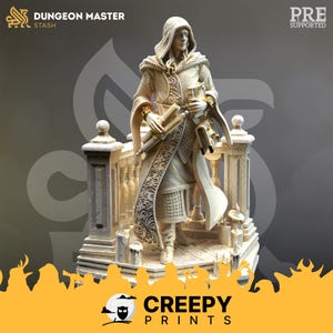 Miniature DnD Elf Scholar Monk compatibili con miniature fantasy da tavolo da 28 mm e 32 mm 50283 DM0422