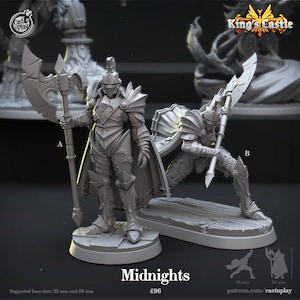 Night Guards Premium dnd Miniature Mini | 28mm 32mm to 100mm | Resin 3D Printed | 41418_19