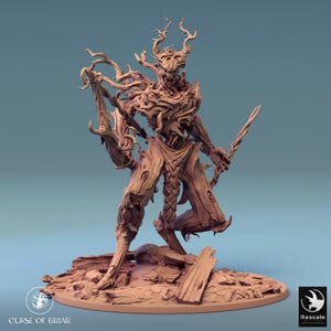 Ent Treant Treeman Treefolk v7 Premium dnd Miniature Mini | Resin 3D Printed | 28mm 32mm to 100mm | 44764