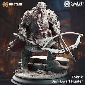 Dwarf Cleric Paladin Premium dnd Miniature Mini 28mm 32mm to 100mm  | Barbarian Fighter Warrior | Resin 3D Printed | 50461