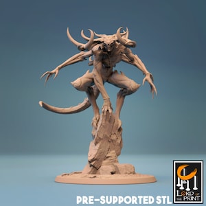 Tormentor Infernum Demon v5 Premium Dnd Mini Miniature Figure Figurine 28mm 32mm to 100mm Resin 3D Printed 44266