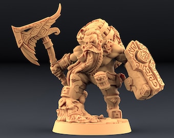 Zwerg Gino Braumeister | Premium 3D gedruckte Tabletop Miniaturen 28mm 32mm bis 100mm | dnd 20184