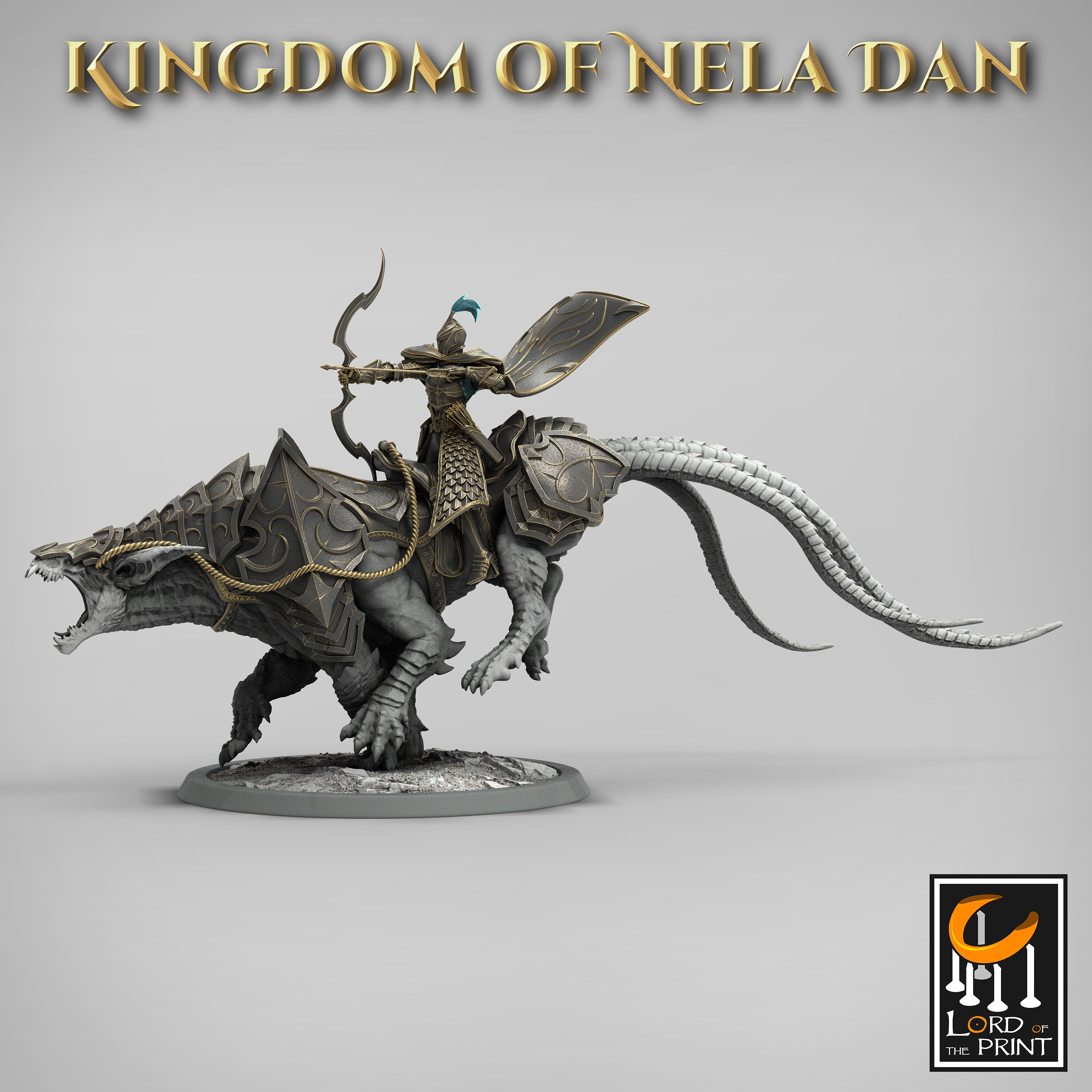 Elf Archer Ranger Dnd Miniatures Compatible With 28mm 32mm Tabletop ...