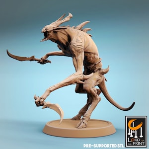 Demon Infernum Soldier v9 Premium dnd Miniature Mini Figure Figurine | 28mm 32mm to 100mm | Resin 3D Printed | 43468