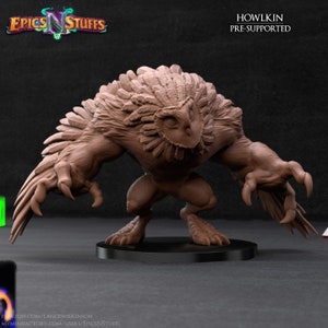 Owl Bear Premium dnd Miniature Mini | Resin 3D Printed | 28mm 32mm up to 100mm | 45104