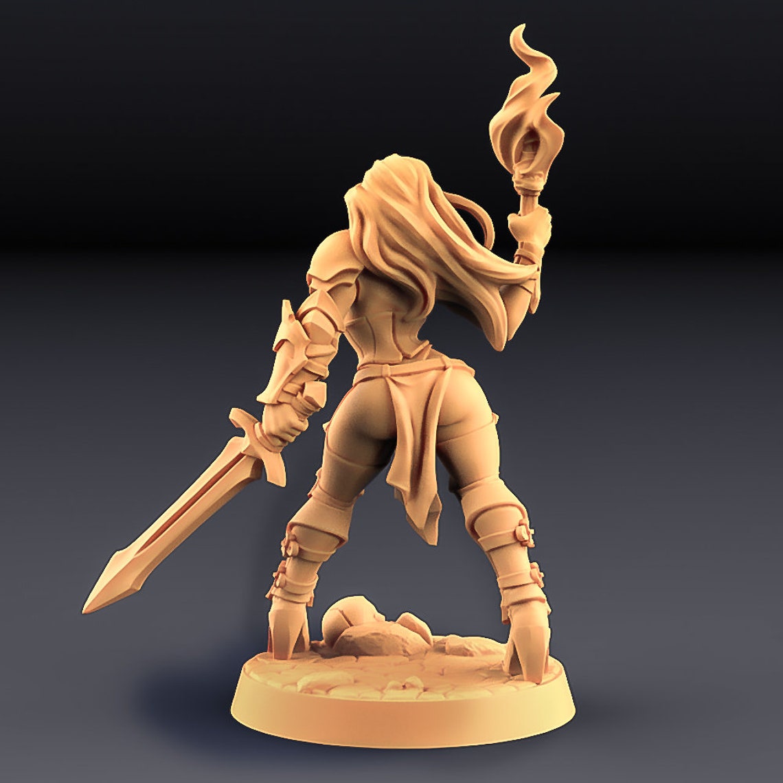 Female Barbarian Warrior Fighter Premium 3D Printed Female | Etsy