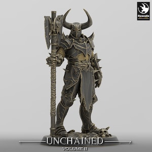 Oathbreaker Paladin Knight Cleric Ranger v45 Premium dnd Miniature Mini Warrior | Resin 3D Printed| 28mm 32mm 100mm|44523