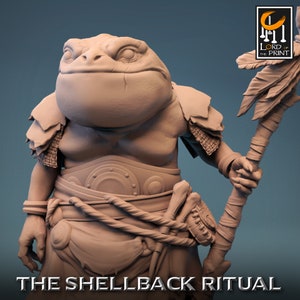 Bullywug Grung Frogfolk Frog Folk v16 Premium dnd Miniature Mini | Resin 3D Printed | 28mm 32mm up to 100mm | 43938