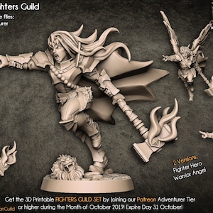 Morgana the Ascended Wing Socket | Premium 3D Printed Female Tabletop Miniature 28mm to 100mm | dnd   and Dragon | 20890