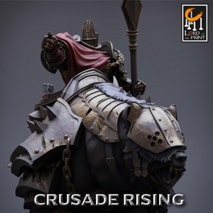 Oathbreaker Paladin Rider Infantry v4 Premium dnd Miniature Mini Fighter | Resin 3D Printed | 28mm 32mm 100mm | 43269