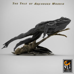 Wild Frog Jump Beast v1 Premium dnd Miniature Mini | Resin 3D Printed | 28mm 32mm up to 100mm | 43346