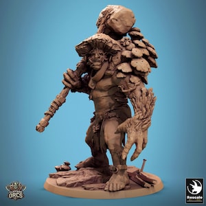 Ogre Warrior Fighter v2 Premium dnd Miniature Mini Figurine Figure 28mm 32mm up to 100mm | Resin 3D Printed | 46304