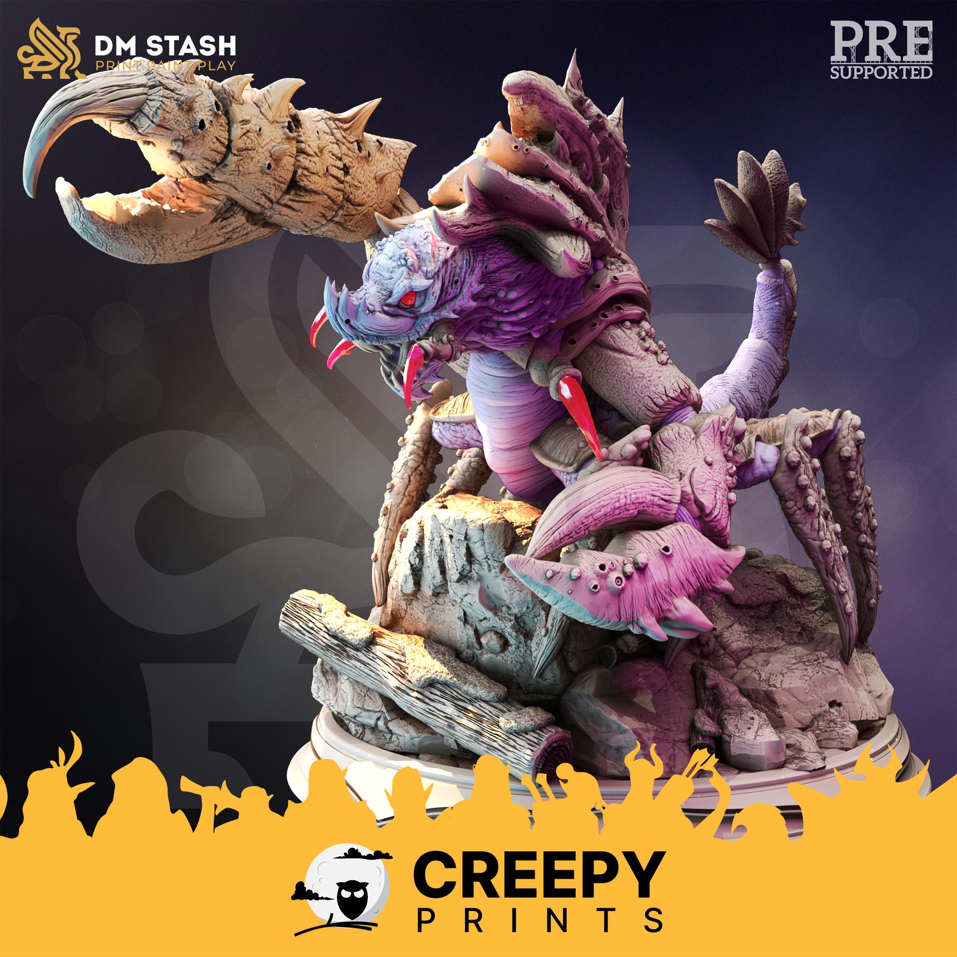 Giant Crab Monster Dnd Boss Miniatures Compatible With 28mm 32mm
