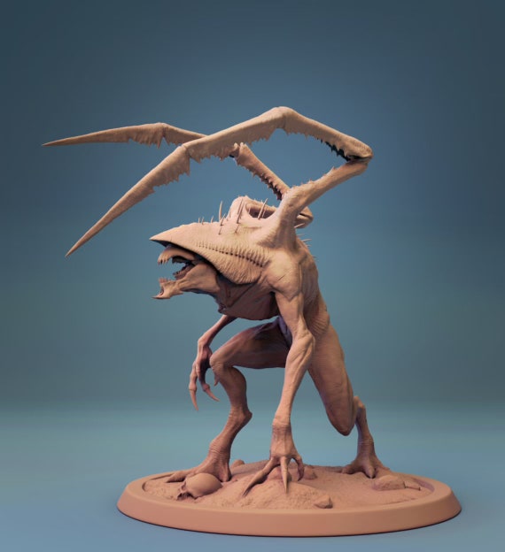 High Quality Resin Miniature DnD, D&D, Warhammer Death Gazer 25m 28mm 32mm 36mm 40mm 50mm 75mm 100mm 125mm |Dungeons and Dragons