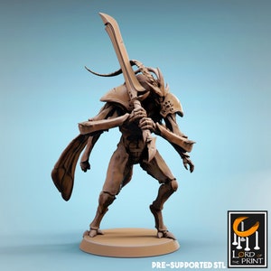Demon Infernum Soldier Thrikeen Premium dnd Miniature Mini Figure Figurine | 28mm 32mm 100mm | Resin 3D Printed | 44385_A