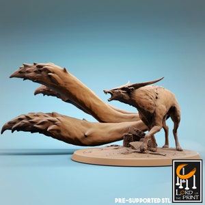 Fox Miniature Kitsune v1 Premium dnd Miniature Mini | Flesh Hounds HellHound | 43429