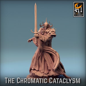 Cultista Espectro v4 Monje Tiamat Sombra Premium dnd Miniatura Mini Figura / 28 mm 32 mm a 100 mm / 44024