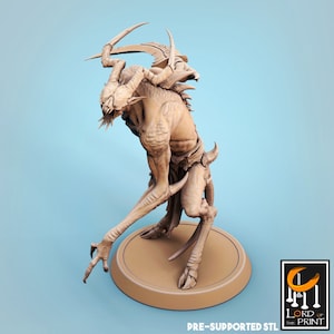 Demon Infernum Soldier v13 Premium dnd Miniature Mini Figure Figurine | 28mm 32mm to 100mm | Resin 3D Printed | 43472