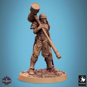 Paladin Knight Cleric Crusade Ranger v5 Premium dnd Miniature Mini  Warrior | Resin 3D Printed| 28mm 32mm 100mm| 46451