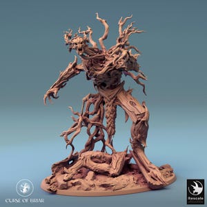 Ent Treant Treeman Treefolk v5 Premium dnd Miniature Mini | Resin 3D Printed | 28mm 32mm to 100mm | 44762