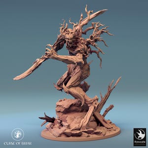 Ent Treant Treeman Treefolk v3 Premium dnd Miniature Mini | Resin 3D Printed | 28mm 32mm to 100mm | 44760