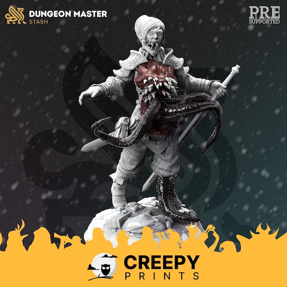 Female Mimic Dnd Miniatures Compatible With 28mm 32mm Fantasy
