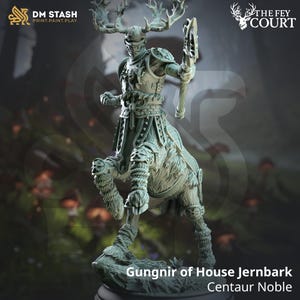 Female Centaur Premium dnd Miniature Mini | Warrior Fighter | Resin 3D Printed | 28mm 32mm up to 100mm | 50593