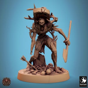 Zombie Undead Skeleton v7 Premium dnd Miniature Figure Figurine | Resin 3D Printed | 28mm 32mm up to 100mm | 46213