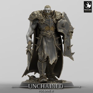 Oathbreaker Paladin Knight Cleric Ranger v54 Premium dnd Miniature Mini Warrior | Resin 3D Printed| 28mm 32mm 100mm|44532