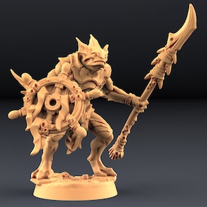 Fischvolk Meervolk 2 | 3D Gedruckte Fantasy Tabletop Miniaturen 28 mm 32 mm bis 100 mm |    nd 20280