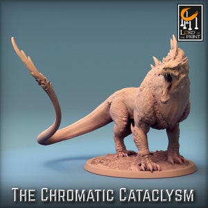 Ancient Green Dragonspawn Premium Fantasy dnd Miniature Mini Figure Figurine Statue | Resin 3D Printed | 44015