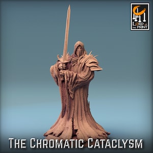Cultista Espectro v3 Monje Tiamat Sombra Premium Dnd Miniatura Mini Figura / 28 mm 32 mm a 100 mm / 44023