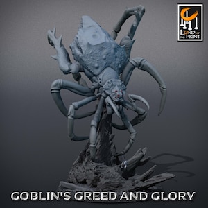 Giant Spider V9 Premium dnd Miniature Mini | 28mm 32mm up to 100mm | Resin 3D Printed | 43577