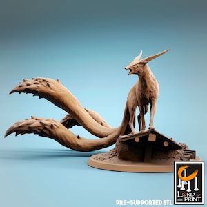 Fox Miniature Kitsune v3 Premium dnd Miniature Mini | Flesh Hounds HellHound | 43432