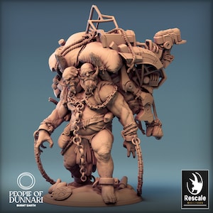 Hill Giant Premium dnd Miniature Mini | Resin 3D Printed | 28mm 32mm up to 100mm | 44700