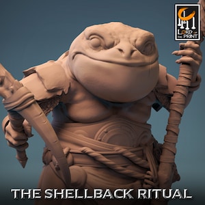 Bullywug Grung Frogfolk Frog Folk v12 Premium dnd Miniature Mini | Resin 3D Printed | 28mm 32mm up to 100mm | 43934