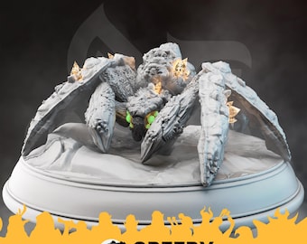 Giant Spider DnD miniatures compatible with 28mm 32mm tabletop fantasy minis 50629 DM0622