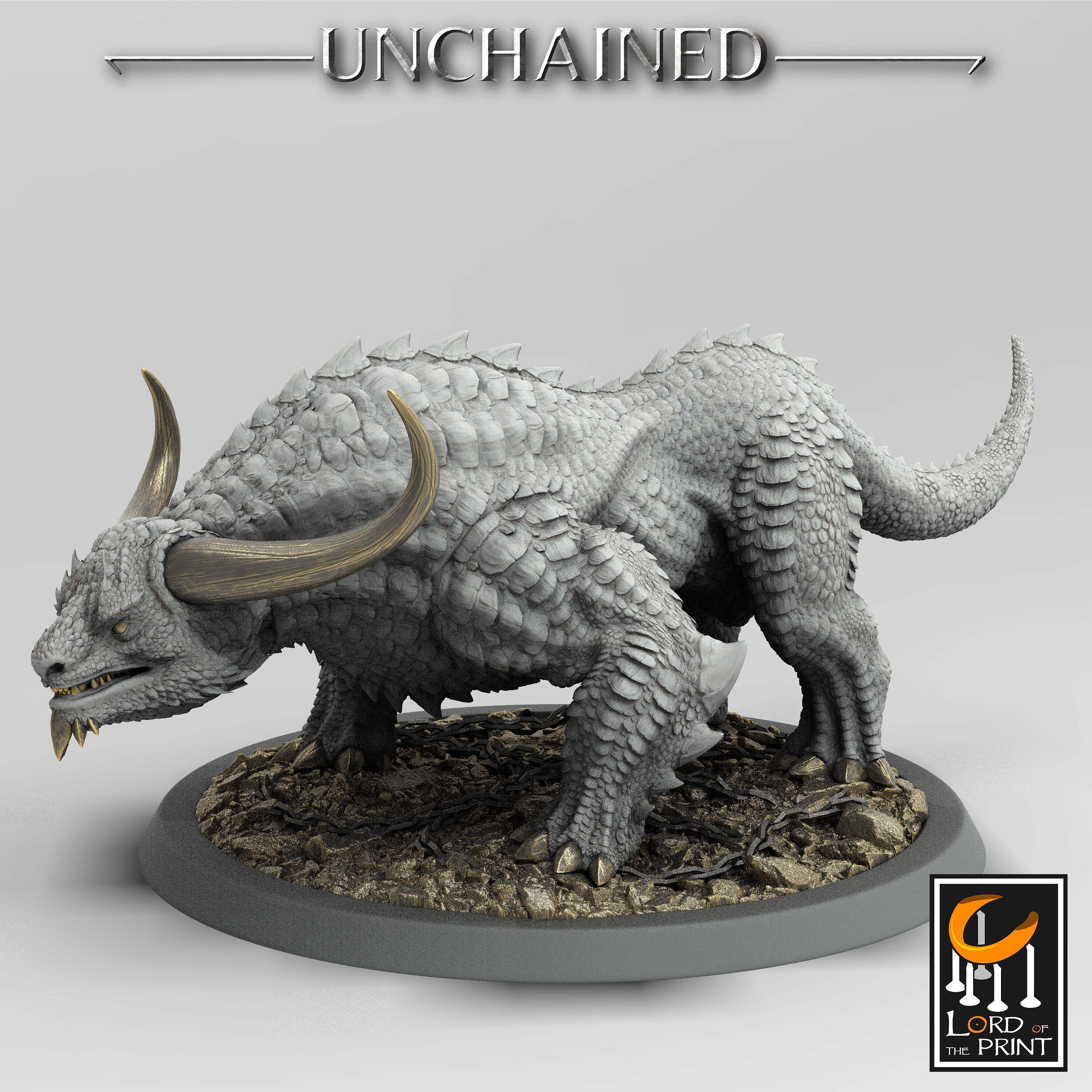 Araki Beast Level 1 v5 Premium dnd Miniature Mini Unchained | Resin 3D Printed | 28mm 32mm 100mm | 43198