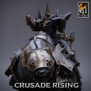 Oathbreaker Paladin Rider Infantry v1 Premium dnd miniatuur minivechter | 3D-geprint hars | 28 mm 32 mm 100 mm | 43266