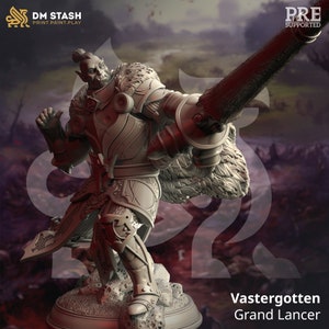 Half Orc Barbarian Premium dnd Miniature Mini | Resin 3D Printed | 28mm 32mm up to 100mm | 50159