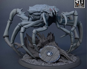 Aranha Gigante V7 Miniaturas de D&D compatíveis com miniaturas de fantasia de 28 mm e 32 mm | 43571