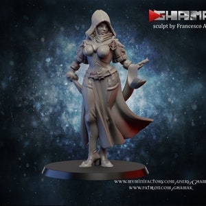 Female Sorceress | Premium 3D Printed Fantasy Tabletop Miniatures 28mm 32mm up to 100mm | dnd  20422