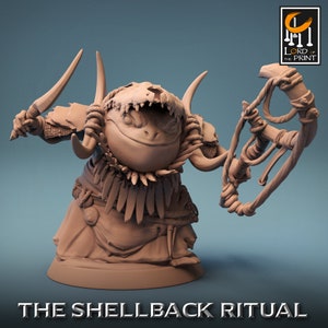 Bullywug Grung Frogfolk Frog Folk v9 Premium dnd Miniature Mini | Resin 3D Printed | 28mm 32mm up to 100mm | 43931