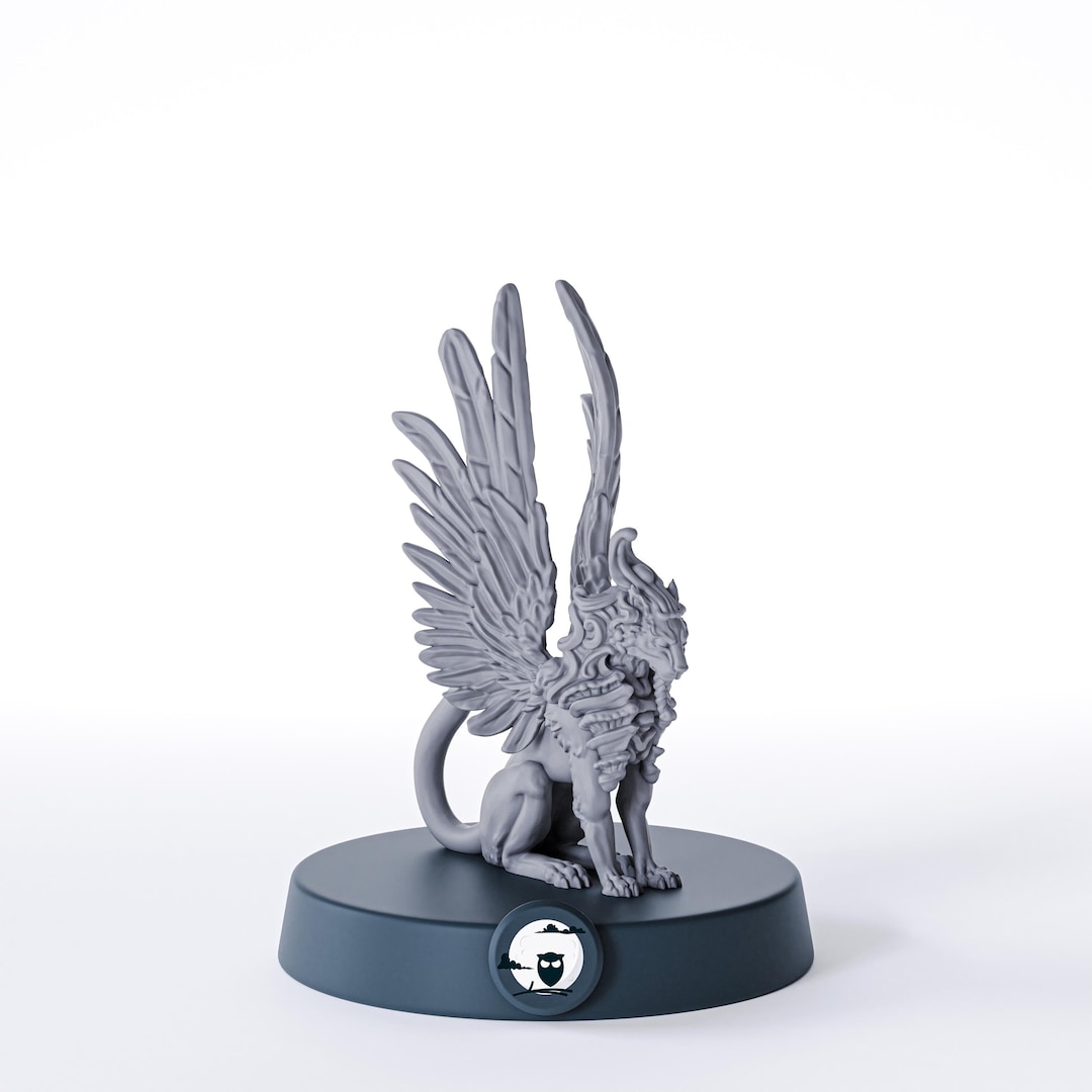 Sphinx Dnd Miniatures Compatible With 28mm 32mm Fantasy Minis | 21439 ...