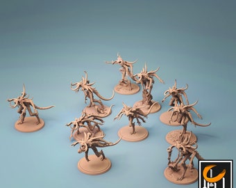 10x Pack Tormentor Infernum Demon Premium Dnd Mini Miniature Figure Figurine 28mm 32mm to 100mm Sanded & Primed Resin 3D Printed 44262_71