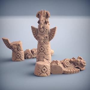 Barbarian Totem Premium dnd Scatter Terrain Decor Props | Resin 3D Printed | 30260