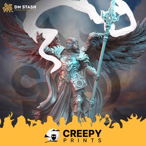 Aasimar Clerc Paladin DnD miniatures compatibles avec les figurines fantasy de 28 mm et 32 mm 50123 DM1023