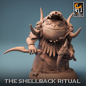 Bullywug Grung Frogfolk Frog Folk v2 Premium dnd Miniature Mini | Resin 3D Printed | 28mm 32mm up to 100mm | 43924