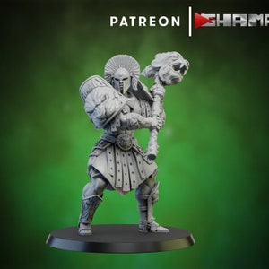 Spartan Gladiator Warrior V7 Premium dnd Miniature Mini | 28mm 32mm to 100mm | Resin 3D Printed | 21615_G